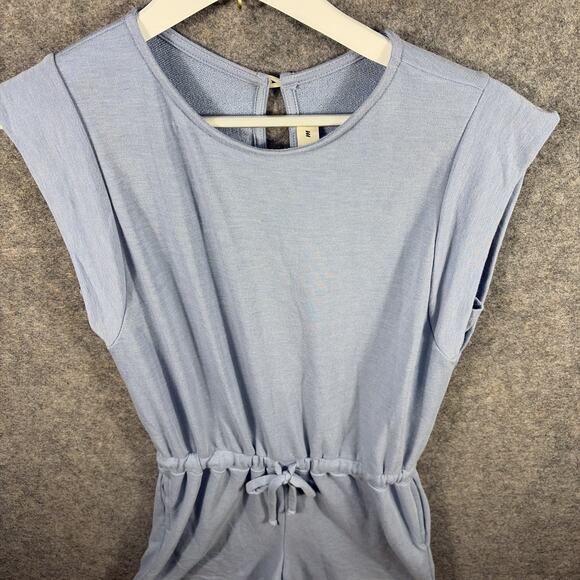 Three Bird Nest Romper Light Blue Size Medium - Picture 2 of 7